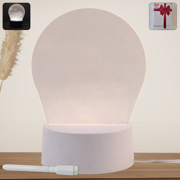 Magic Name Frame with soft white LED light and eraser functionality