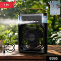Lifestyle shot showing portable air cooler fan in use