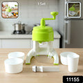Hand operated manual ice crusher for home kitchen use