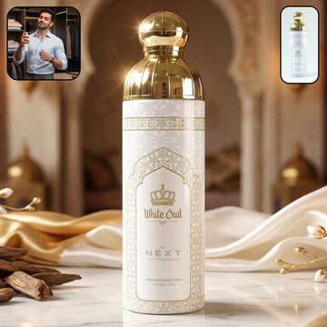 Next White Oud premium perfumed body spray 200 ml bottle