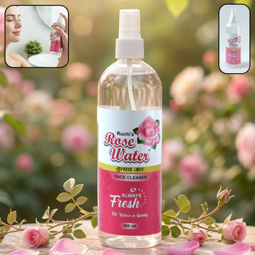 Refreshing rose water face mist for daily skincare