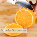 Close-up of the portable 2-in-1 knife peeler showing its protective covers.