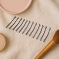 Secure hold metal hair bobby pins featuring wavy grip design