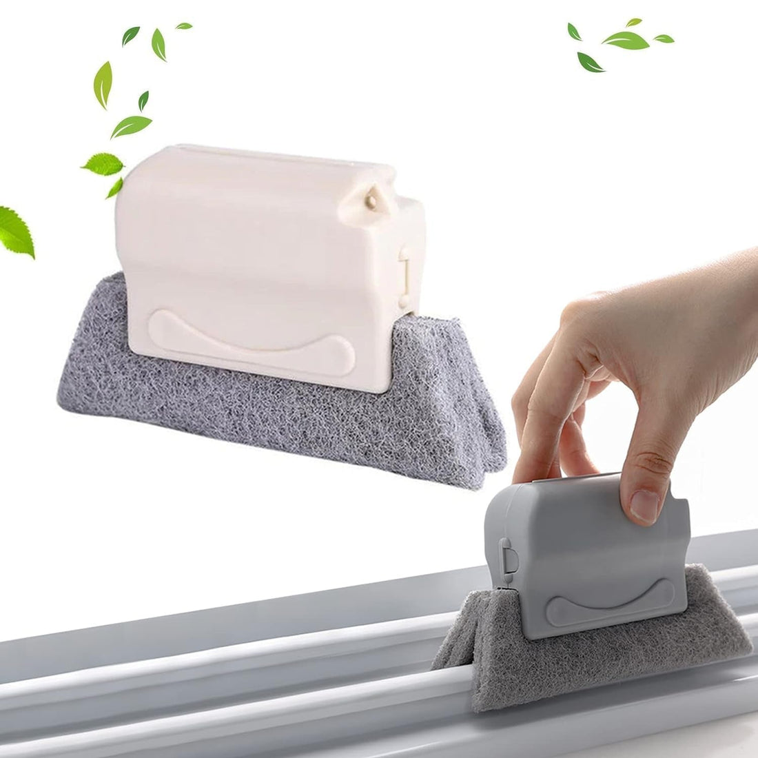Front view of the Window Groove Cleaning Brush, perfect for narrow gaps.
