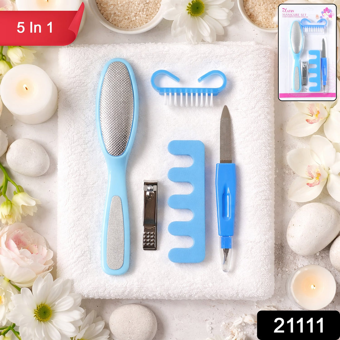 High-quality stainless steel manicure pedicure tool set
