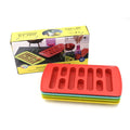 Side view of lightweight ice trays for easy handling