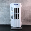 Side angle view of Orbit micro oscillating tower fan fan