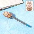 Side view of cartoon shaped eraser with integrated pencil sharpener