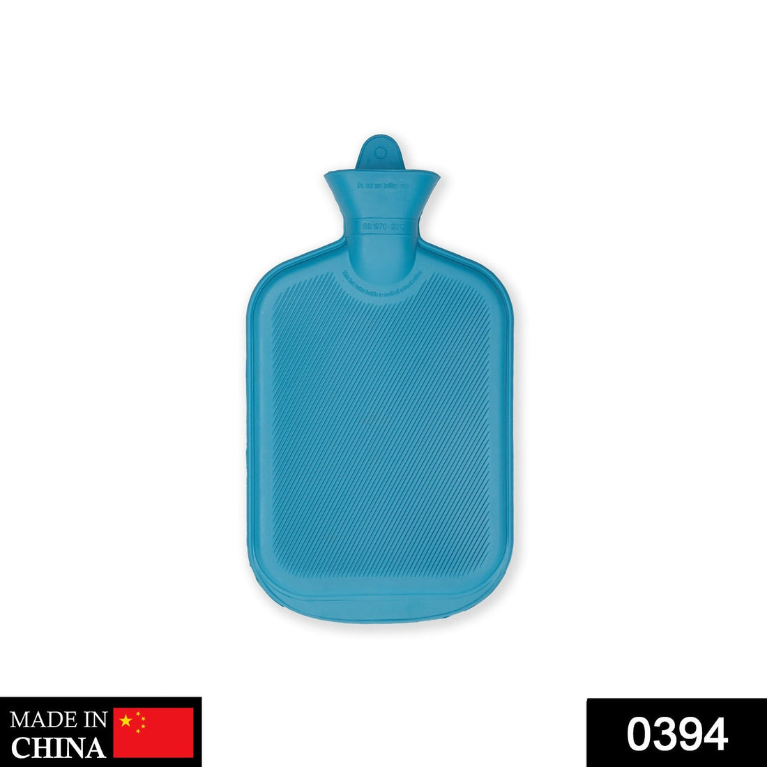 Red rubber hot water bag for pain relief