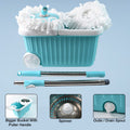 Adjustable stainless steel telescopic handle of spin mop for comfortable use