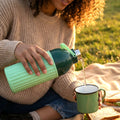 Gym water bottle insulated for hot and cold beverages, 1700ml capacity