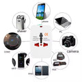 Compact side profile of universal travel adapter ideal for travel