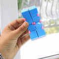 Infinity Cube stress relief fidget toy showing interlocking cubes