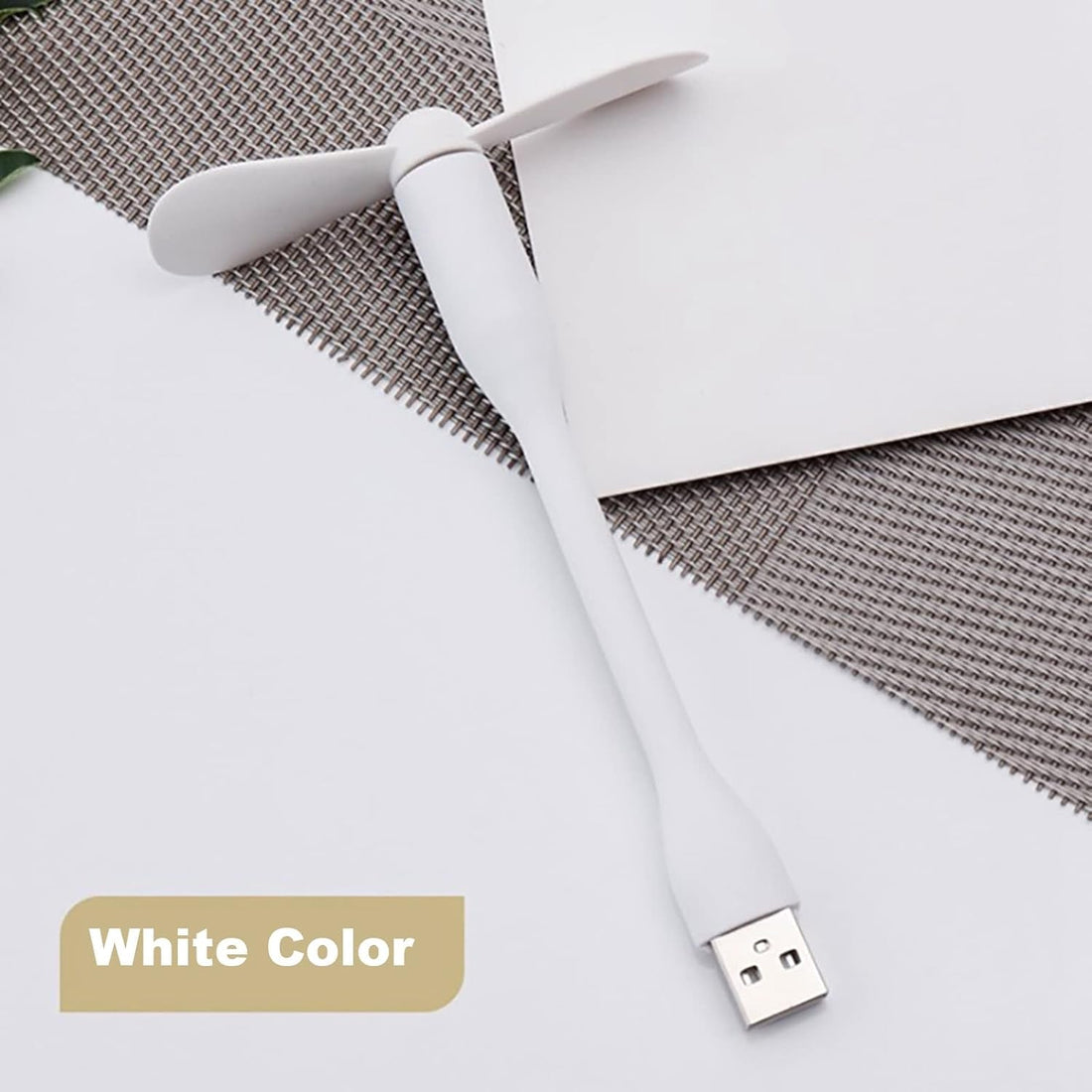 Portable USB Fan and LED light with 3-port USB hub.