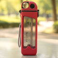 Portable sports water bottle with easy to clean design and one-touch spout