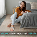 Hallux valgus toe protector made with soft, breathable materials