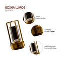 Crystal Table Lamp with its detachable cross decorative frame for easy portability.