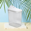 Transparent storage jars by CookAura, a 3-piece set, ideal for kitchen organization.