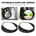 Blind spot mirror attached to car enhancing rear and side view visibility