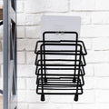 Five-piece metal shower basket combo for organizing shower items effectively