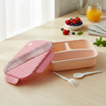 Children’s food storage container, plastic, with sections for different foods lunch box