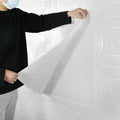 Textured foam wall tile showcasing embossed 3D pattern in white color