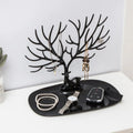 Top view of deer earring holder stand showing branches for accessories