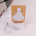 3D LED night light frame featuring Lord Ganesh suited for festive gifting