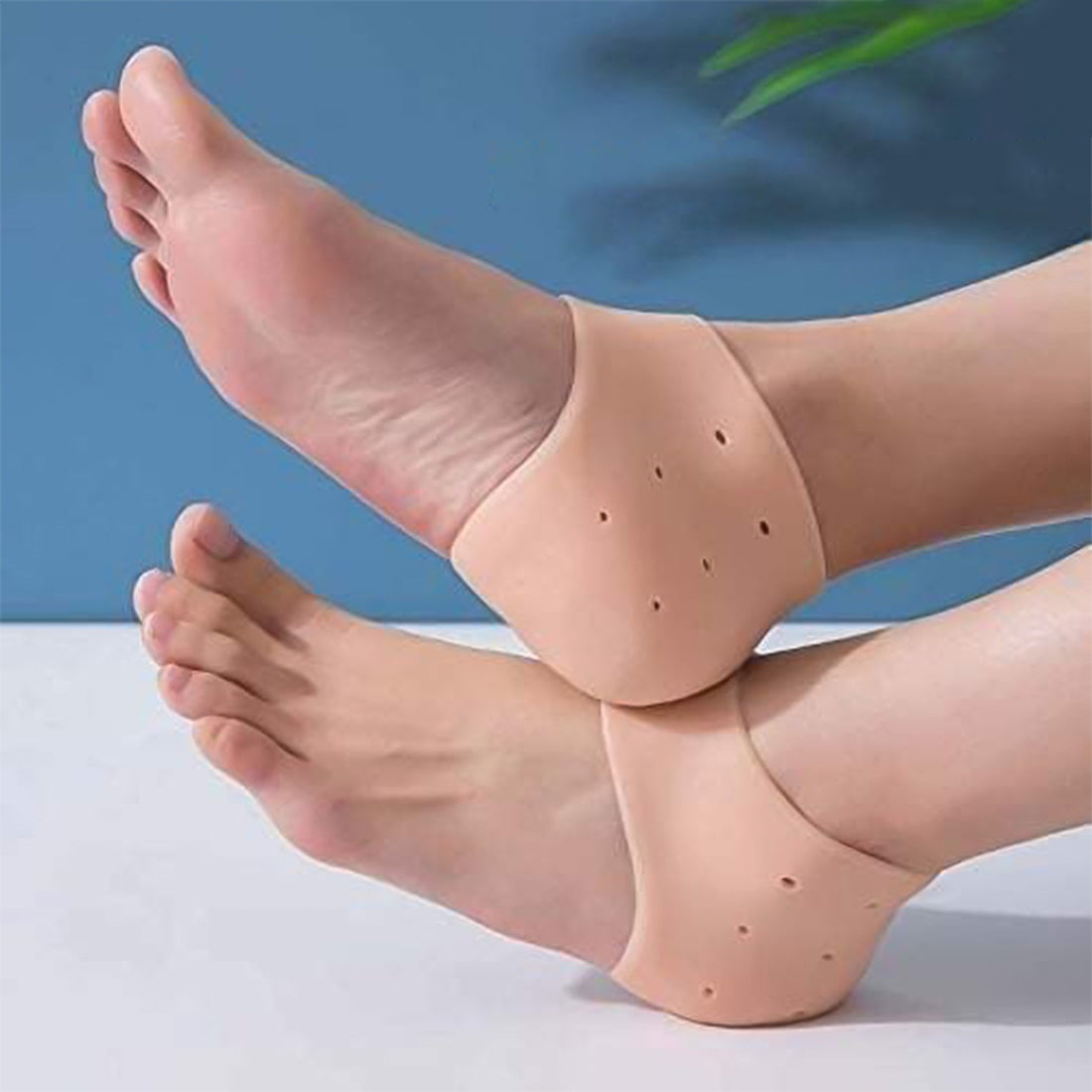Silicone heel socks for children, soft and flexible heel protection