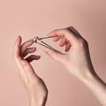 Foot scrubber and callus remover tools in the manicure set for healthy feet