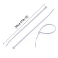 A detailed diagram illustrating the 3.2mm width and 200mm length of the cable ties.