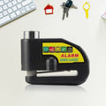 Internal components of motorbike alarm disc lock