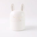 Cute bunny kitchen storage box placed on countertop for utensils