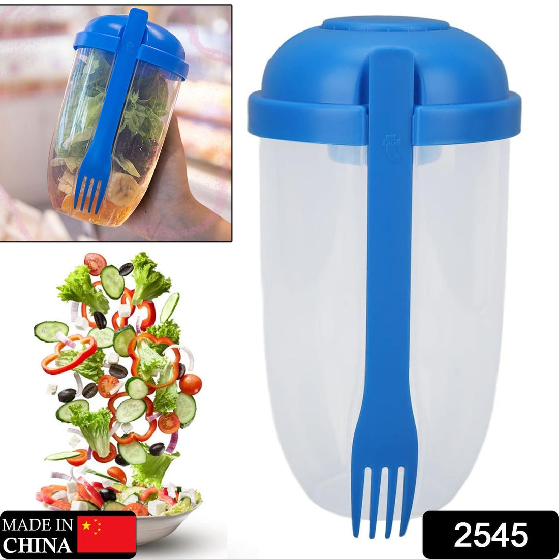 Salad mixing cup, ideal for busy professionals and travelers