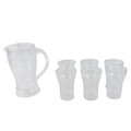 Elegant design lemon jug set with spill-resistant lid and sturdy handle