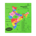 Educational India Map Learning Puzzle with states and capital matching labels