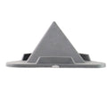 Grey desk mobile stand holding a tablet for easy viewing