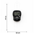Close-up of digital tally counter's clear LCD display for precise counting