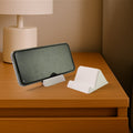 Click dock plastic mobile holder providing secure angled support for phones