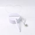 Creative writing on illuminated acrylic visualization lamp for bedroom decor