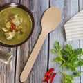 Sturdy birchwood wooden tea spoon ideal for hot and cold beverages