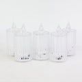 Single LED flameless candle with premium crystal-effect design
