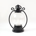 Ambient lighting from LED storm lantern perfect for festive home decor