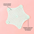 Star shaped silicone sink strainer with suction cups for kitchen and bathroom use