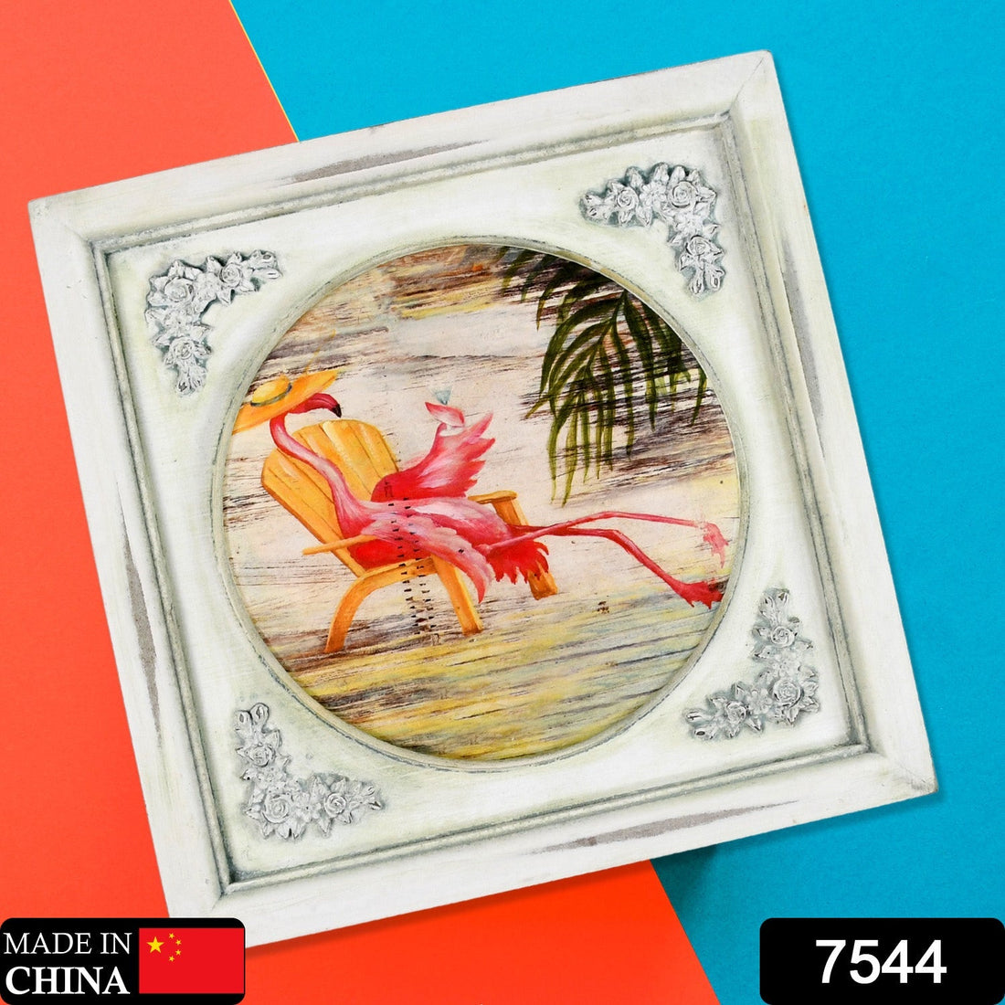 Elegant 12x12 inch wooden photo frame for desktop display.