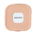 Full view of compact mini jewelry storage box with mirror