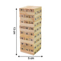 Children playing the Wooden Stacking Game, focused on their turn, showcasing family fun and engagement.