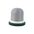 Heavy-duty kitchen scrubber with iron grip handle for cookware