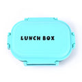 Insulated lunch box interior with small container for snacks or fruits