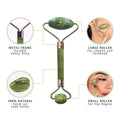 Anti-aging jade face roller promoting wrinkle reduction